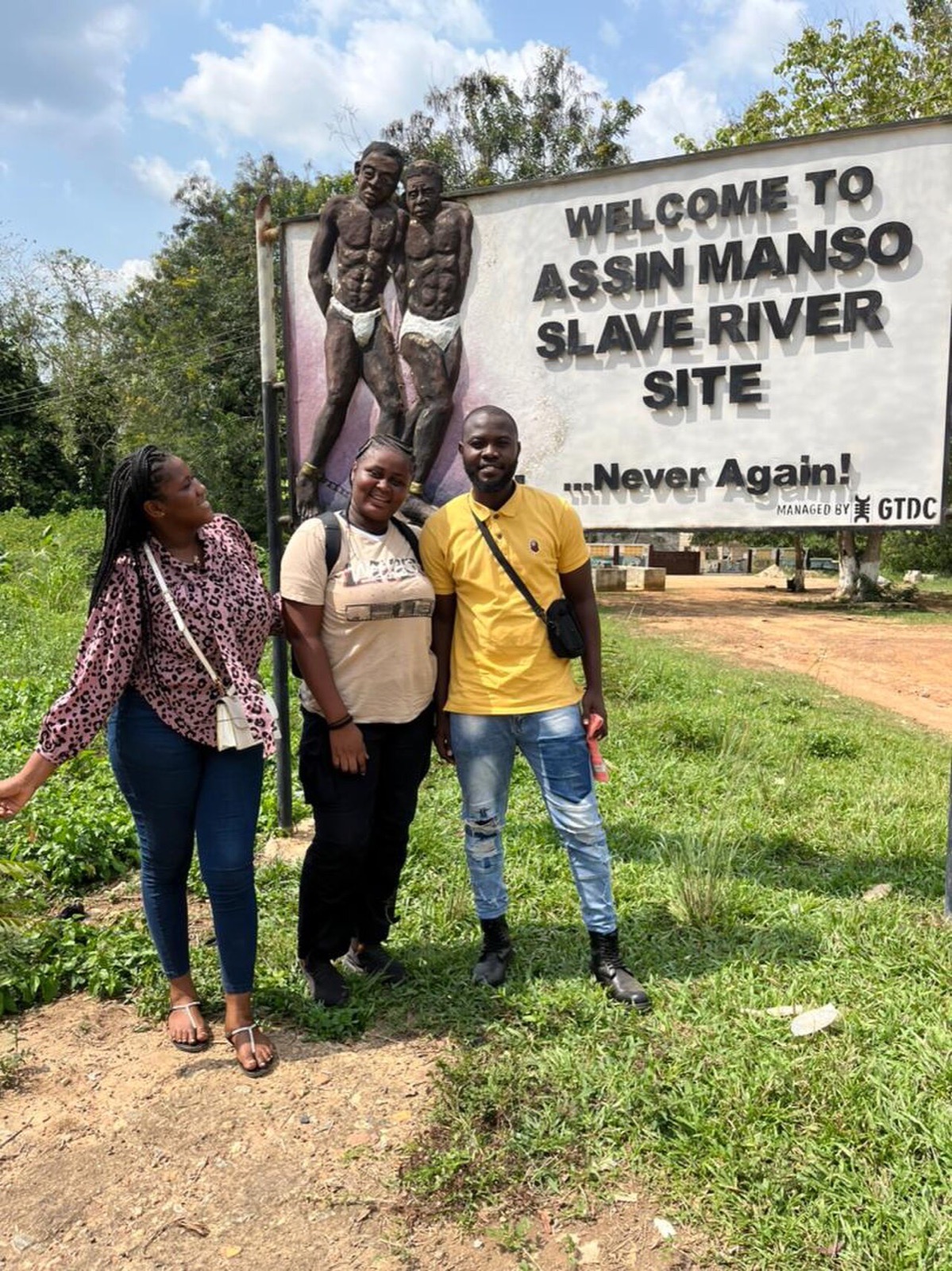 Landscape at the Assin Manso slave river heritage site in Ghana